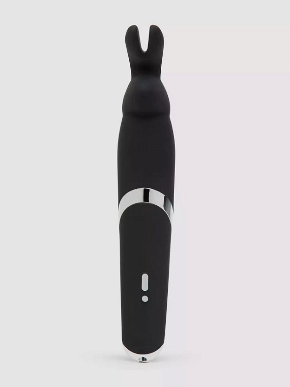Черный вибратор Rabbit Rechargeable Wand Vibrator - 26,7 см. Happy Rabbit
