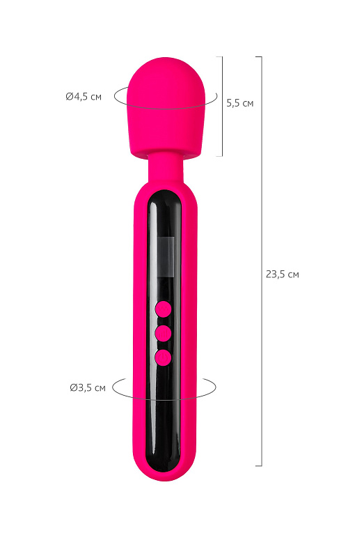 Ярко-розовый wand-вибратор Mashr - 23,5 см. - фото 6