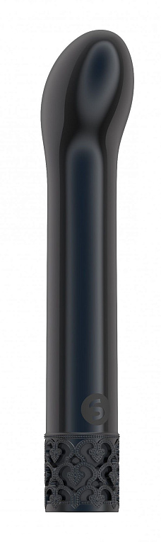 Черный мини-вибратор G-точки Jewel - 12 см. от Intimcat