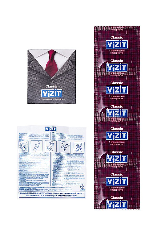 Классические презервативы VIZIT Classic - 3 шт. - фото 7