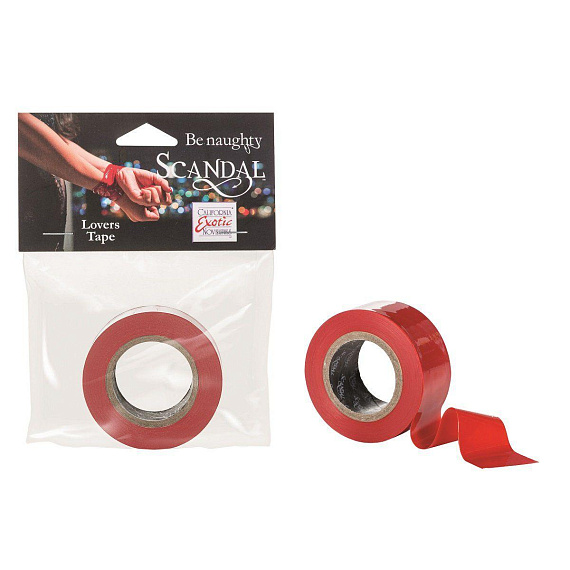 Красный скотч для связывания Scandal Lovers Tape - поливинилхлорид (ПВХ, PVC)