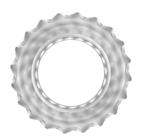 Прозрачное эрекционное кольцо No.40 Ball Strap - термопластичный эластомер (TPE)