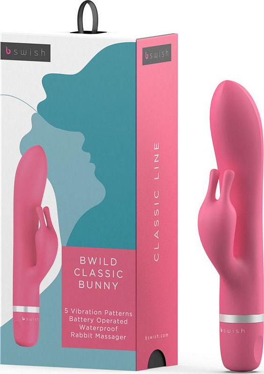 Розовый вибратор-кролик Bwild Classic Bunny - 19,3 см. - фото 6