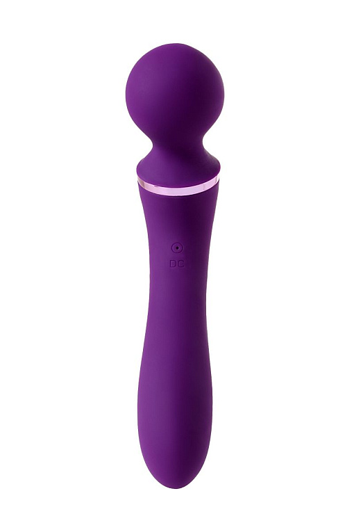 Фиолетовый вибромассажер Eromantica Uma - 20 см. - анодированный пластик, силикон