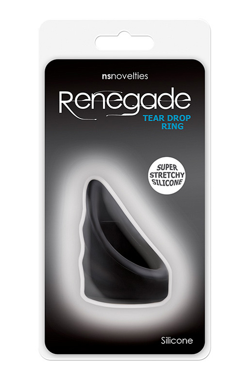 Эрекционное кольцо Renegade Tear Drop Cockring Black - 