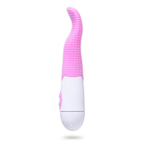 Розовый вибратор-язык Tongue Lick - 16,3 см. - силикон