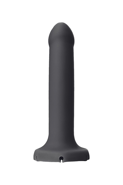 Черный фаллос с имитацией эякуляции Silicon Cum Dildo L - 19,6 см. - фото 6