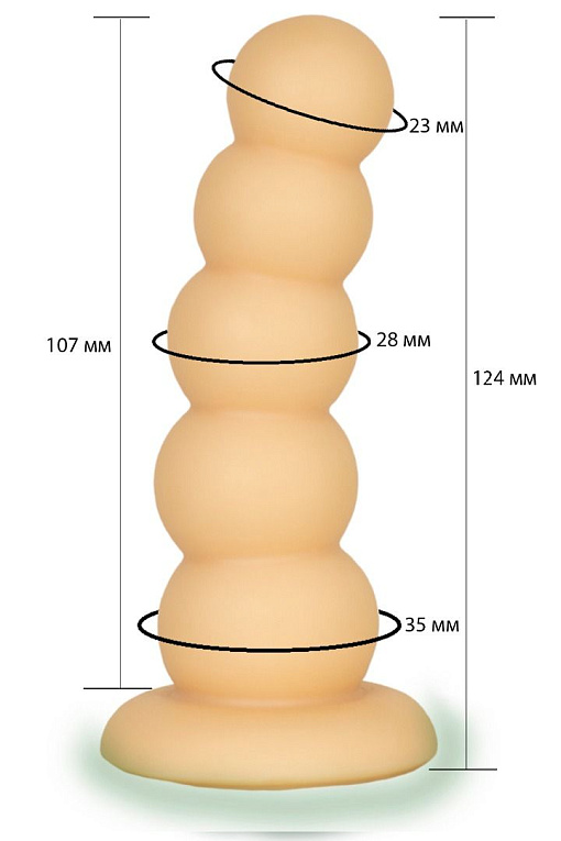 Телесная насадка-елочка Harness - 12,4 см. - поливинилхлорид (ПВХ, PVC)