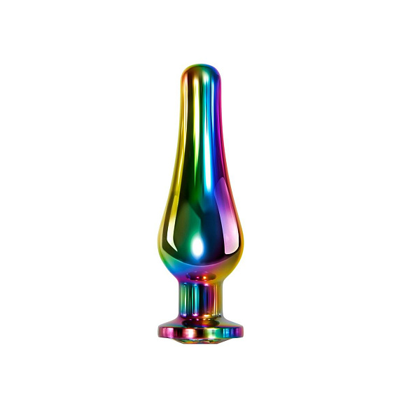 Радужная металлическая пробка Rainbow Metal Plug Medium - 11,1 см. - металл