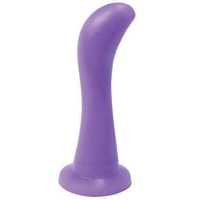 Фиолетовый G-стимулятор LUXE SERENE с широким основанием - 15,8 см.