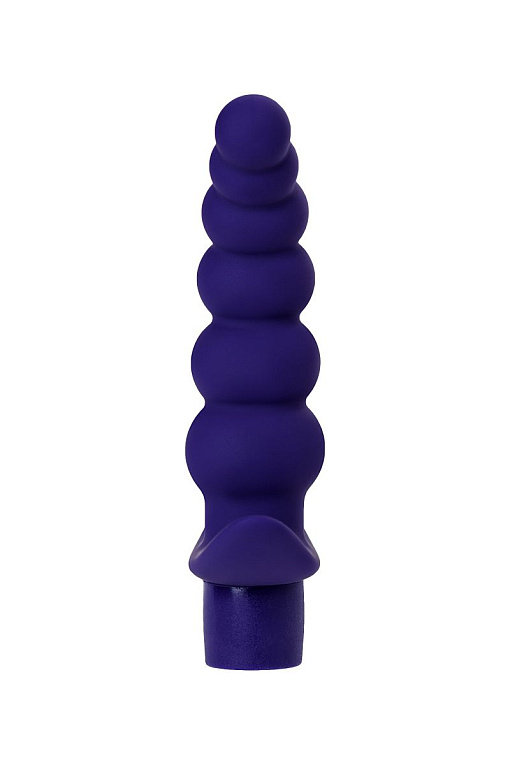 Фиолетовый силиконовый анальный вибратор Dandy - 13,5 см. ToyFa