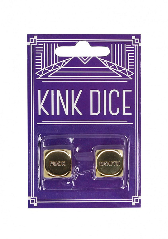 Золотистые игральные кубики Kink Dice - пластик