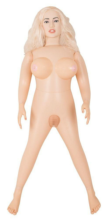 Надувная секс-кукла с анатомическим лицом и конечностями Juicy Jill - поливинилхлорид (ПВХ, PVC)