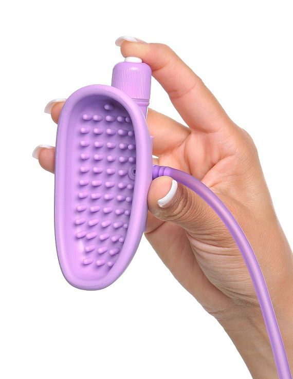Сиреневая вакуумная вибропомпа для вагины Sensual Pump-Her - фото 6