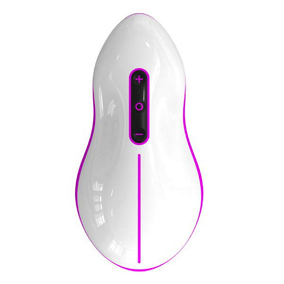 Бело-розовый вибростимулятор Mouse Odeco