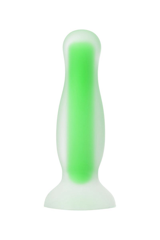 Зеленая, светящаяся в темноте анальная втулка Victor Glow - 10 см. от Intimcat