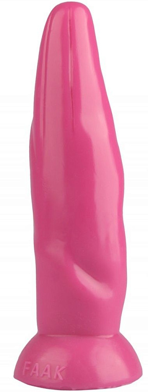 Розовая фигурная анальная втулка - 22,5 см. от Intimcat