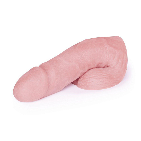 Мягкий имитатор пениса Pink Limpy среднего размера - 17 см.