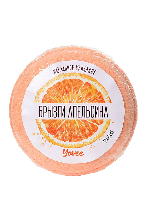 Бомбочка для ванны «Брызги апельсина» с ароматом апельсина - 70 гр. от Intimcat