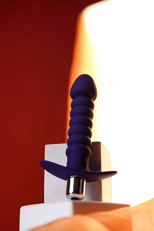 Фиолетовый анальный вибратор Condal - 14 см. - фото 10