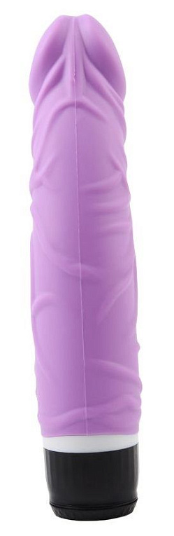 Фиолетовый вибратор-реалистик Thick Realistic Dildo - 19,5 см. от Intimcat