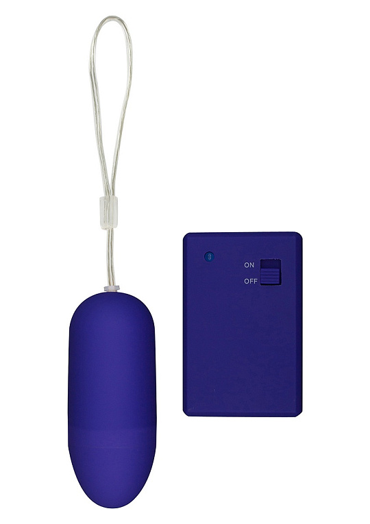 Фиолетовое виброяйцо Funky Remote Egg с дистанционным управлением - 7,5 см. - анодированный пластик (ABS)