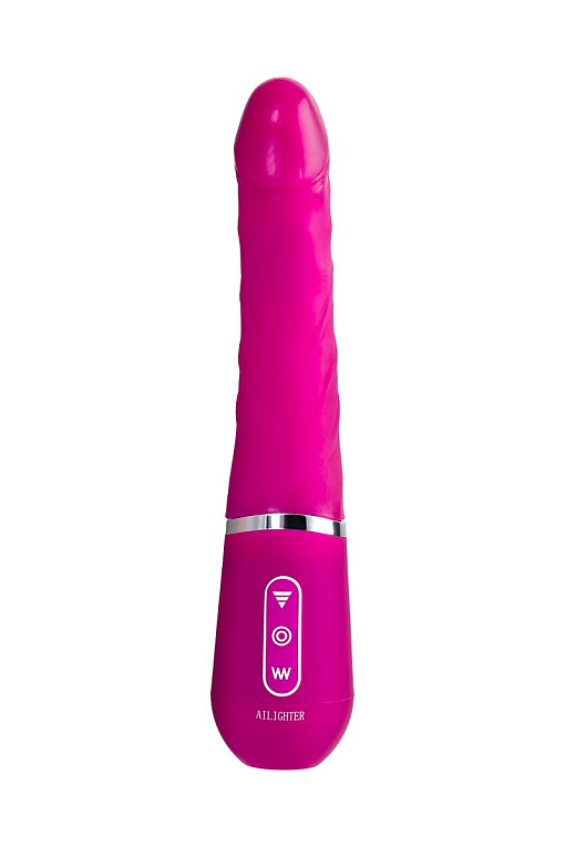 Розовый нереалистичный вибратор Ailighter Smart Telescopic Lover - 27,1 см. от Intimcat