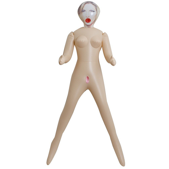 Надувная секс-кукла Vivid Superstar Janine 3-Hole Doll with Realistic Face - поливинилхлорид (ПВХ, PVC)