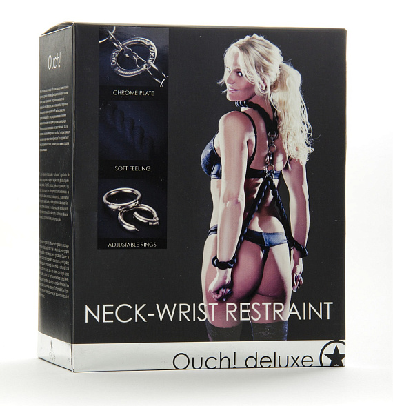 Комплект Neck-Wrist Restraint: наручники и ошейник от Intimcat