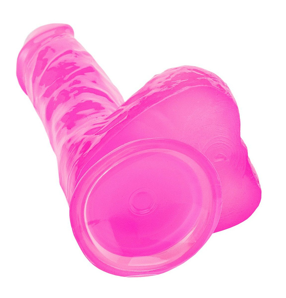 Розовый реалистичный фаллоимитатор - 18 см. Devi