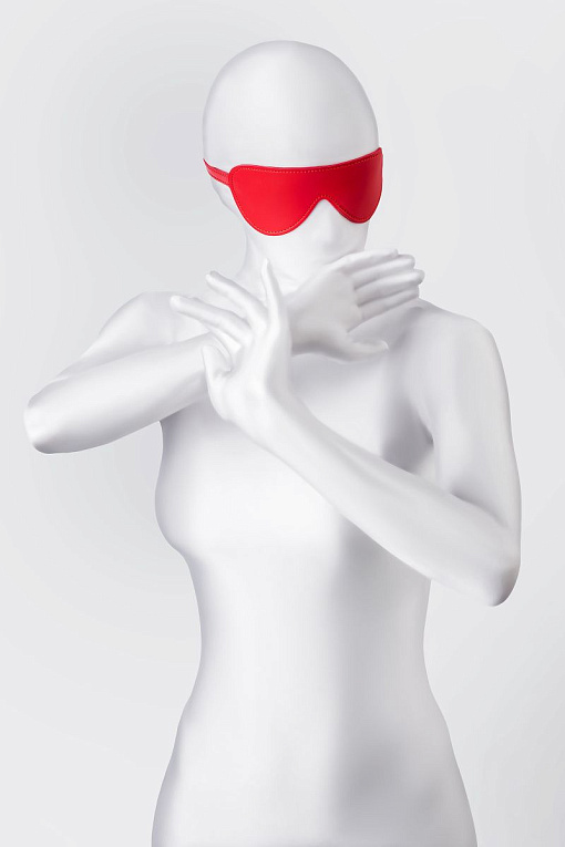 Красная маска Anonymo из искусственной кожи от Intimcat