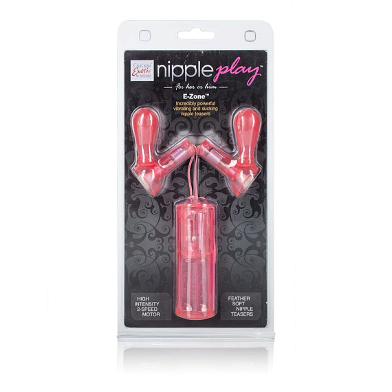 Помпы для груди с вибрацией Nipple Play E-Zone California Exotic Novelties