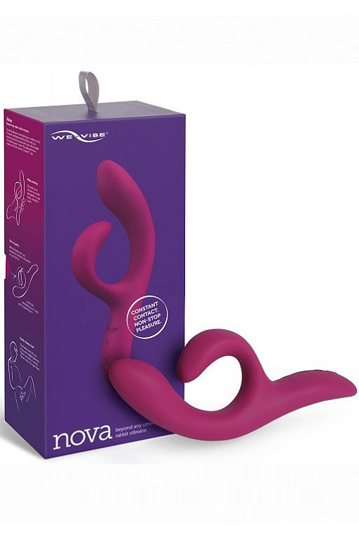 Фиолетовый вибратор-кролик We-Vibe Nova 2 - 20,5 см. - силикон