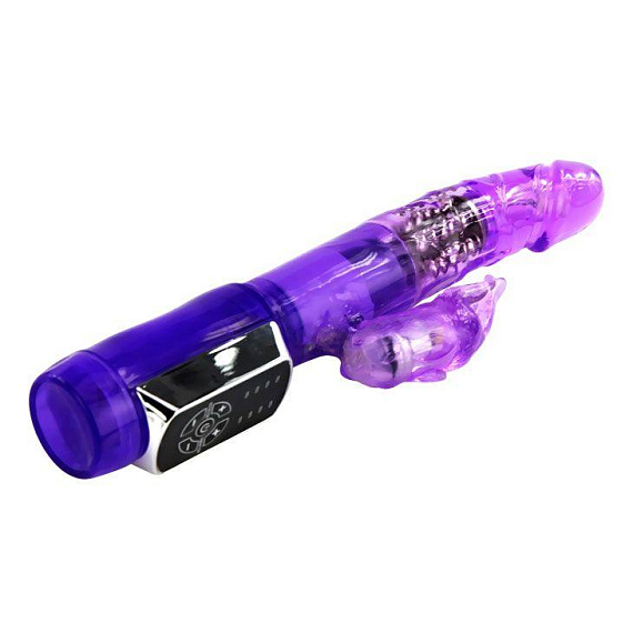 Фиолетовый ротатор Passionate Baron - 21,5 см. - Термопластичная резина (TPR)