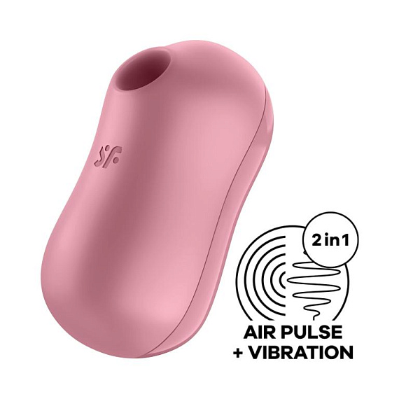 Розовый вакуум-волновой вибростимулятор Cotton Candy - фото 7