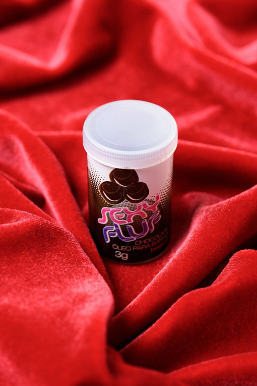 Масло для ванны и массажа SEXY FLUF с ароматом шоколада - 2 капсулы (3 гр.) - фото 7