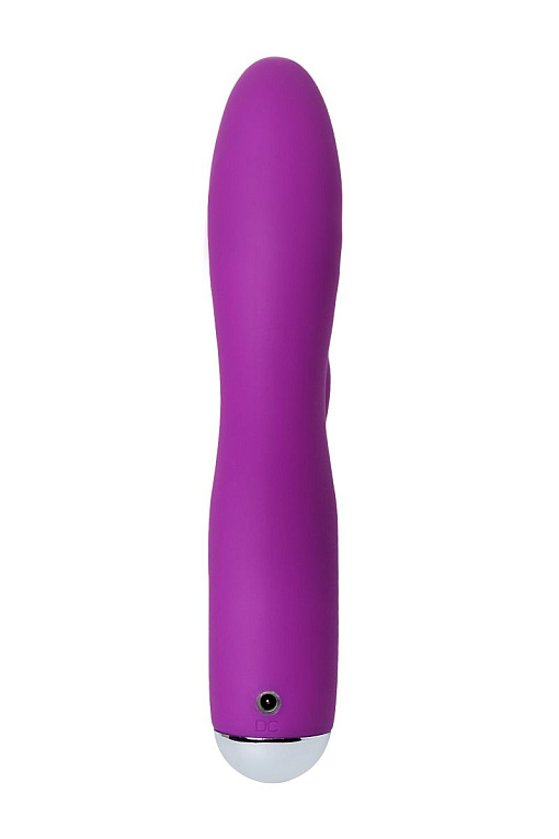 Фиолетовый вибратор с ресничками Anita - 18 см. JOS