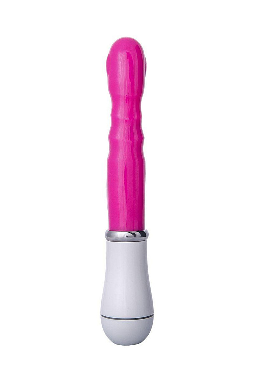 Ярко-розовый вибратор ToyFa A-toys с клиторальным стимулятором - 20 см. - фото 5