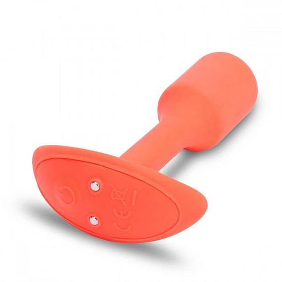 Оранжевая вибропробка для ношения B-vibe Snug Plug 1 - 10 см. от Intimcat