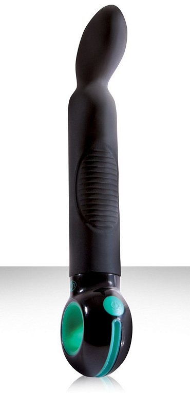 Черный вибратор для G-стимуляции Envie G Spot - 22 см. - силикон