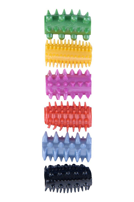 Набор из шести разноцветных насадок от Intimcat