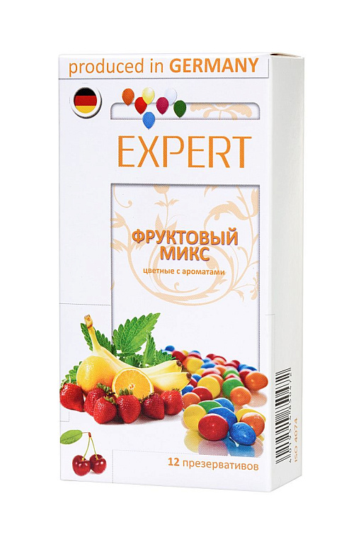Цветные презервативы Expert  Фруктовый микс  - 12 шт.