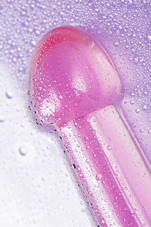 Розовый нереалистичный фаллоимитатор Jelly Dildo L - 20 см. - фото 8
