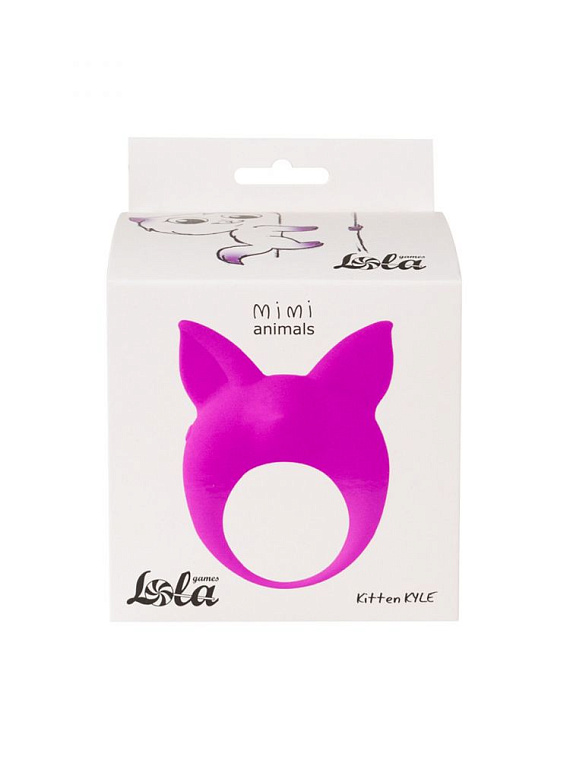 Фиолетовое эрекционное кольцо Kitten Kyle от Intimcat
