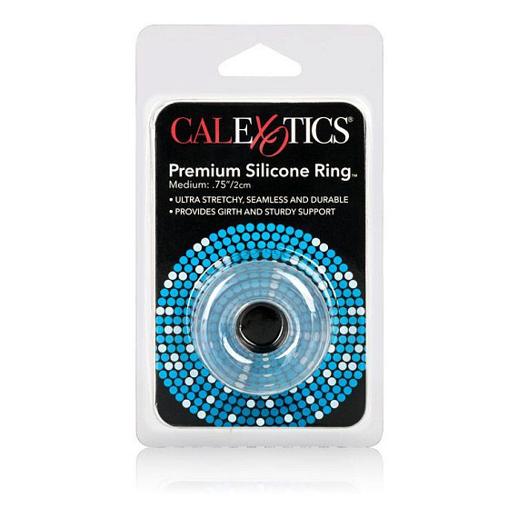 Прозрачное эрекционное кольцо Premium Silicone Ring Medium от Intimcat