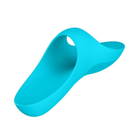 Голубой вибратор на палец Teaser - силикон