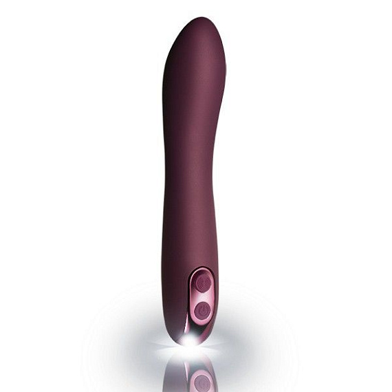 Фиолетовый вибромассажер Giamo - 19 см. - силикон