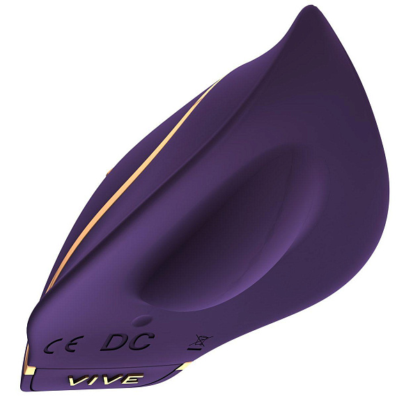 Фиолетовый клиторальный вибратор Minu - силикон