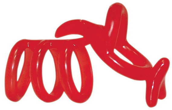 Красная рельефная насадка на пенис Funny Kangaroo - термопластичный эластомер (TPE)