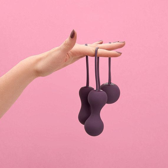 Набор фиолетовых вагинальных шариков Je Joue Ami - фото 5